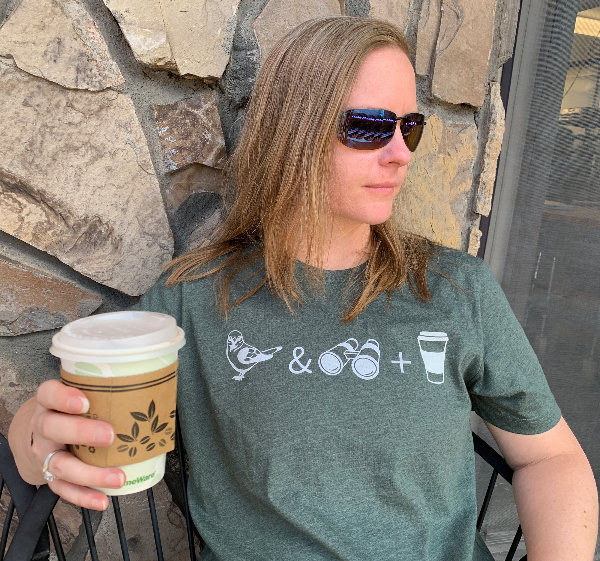 Birdwatching + Coffee Unisex Bird T-shirt