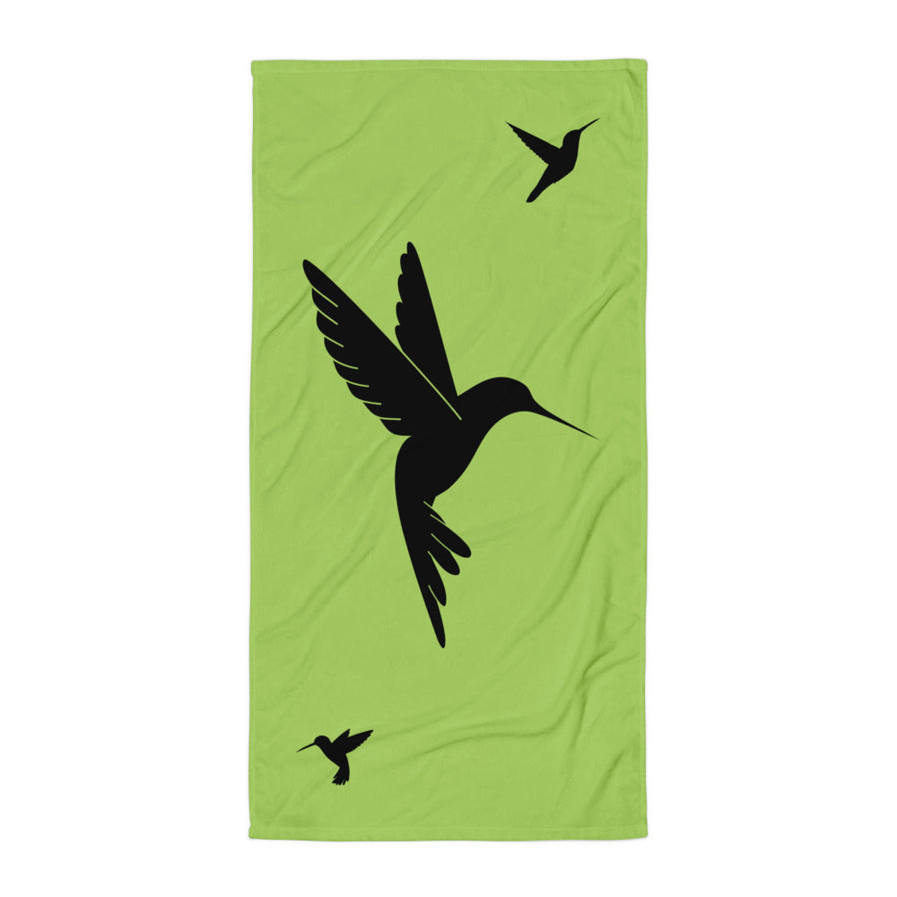 Bird Silhouette Towel - Hummingbird