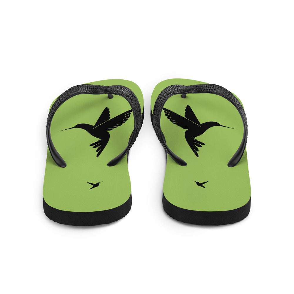 Bird Silhouette Flip-Flops - Hummingbird