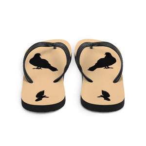 Bird Silhouette Flip-Flops - Pigeon