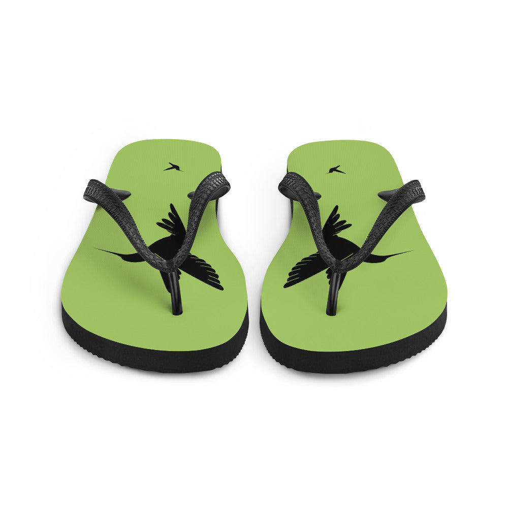 Bird Silhouette Flip-Flops - Hummingbird