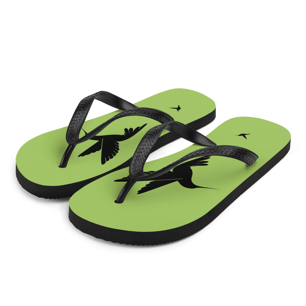 Bird Silhouette Flip-Flops - Hummingbird