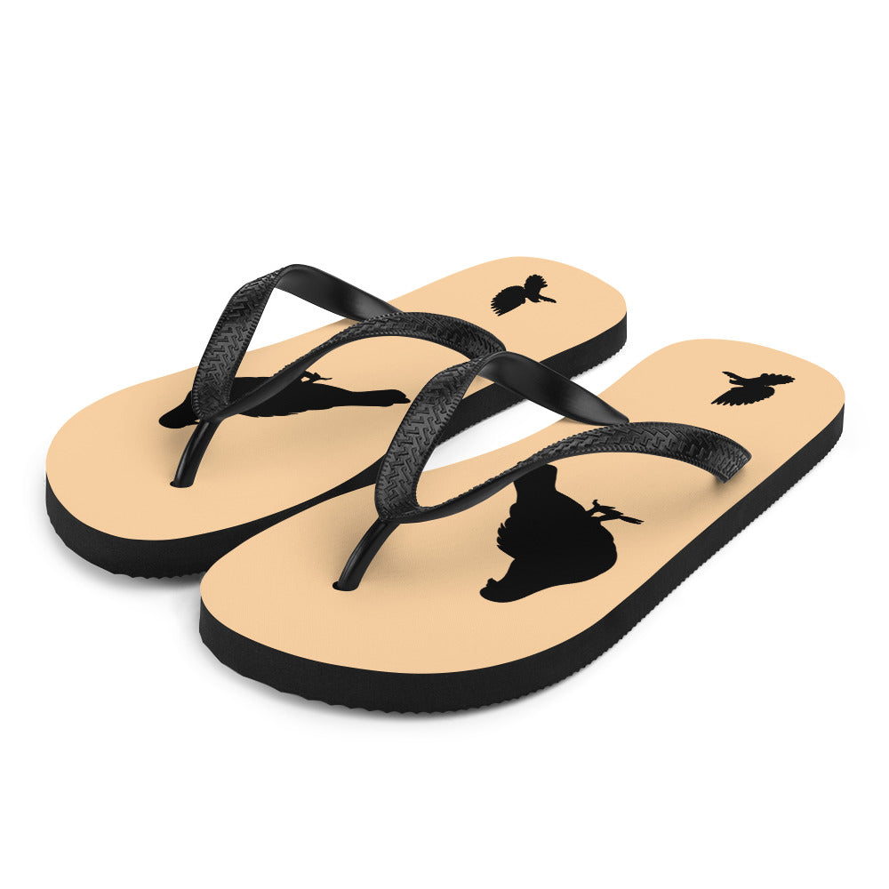 Bird Silhouette Flip-Flops - Pigeon