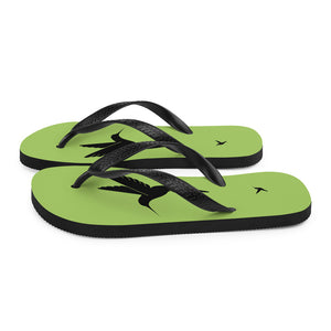 Bird Silhouette Flip-Flops - Hummingbird