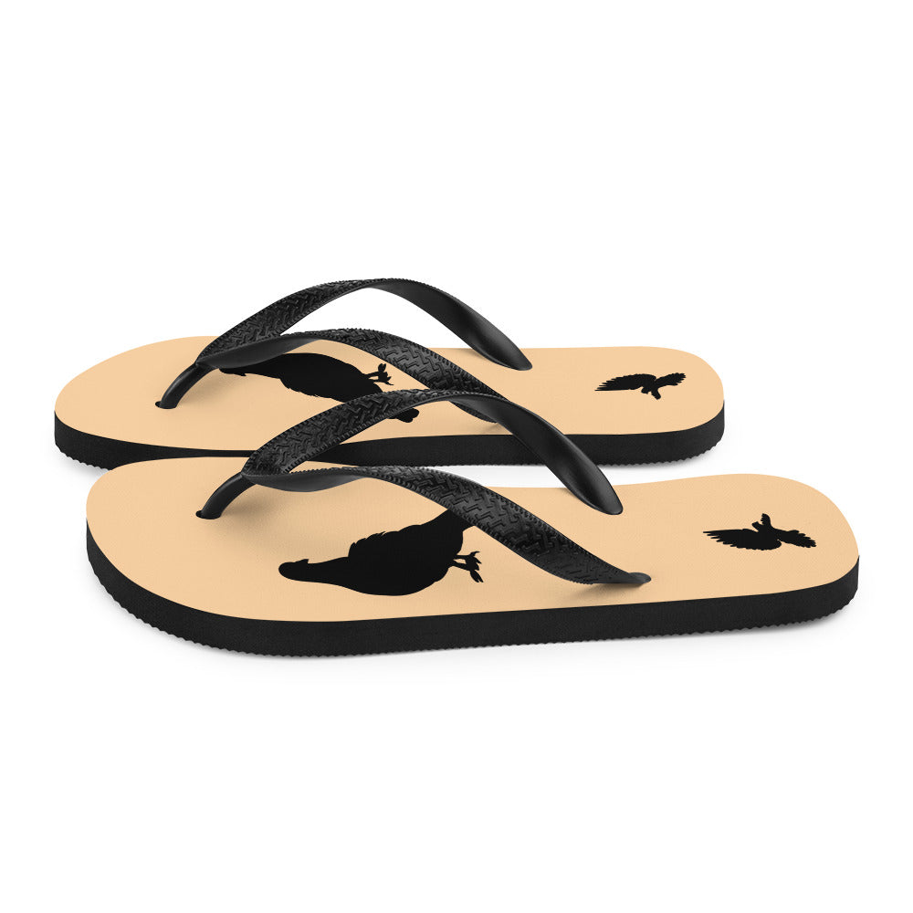 Bird Silhouette Flip-Flops - Pigeon