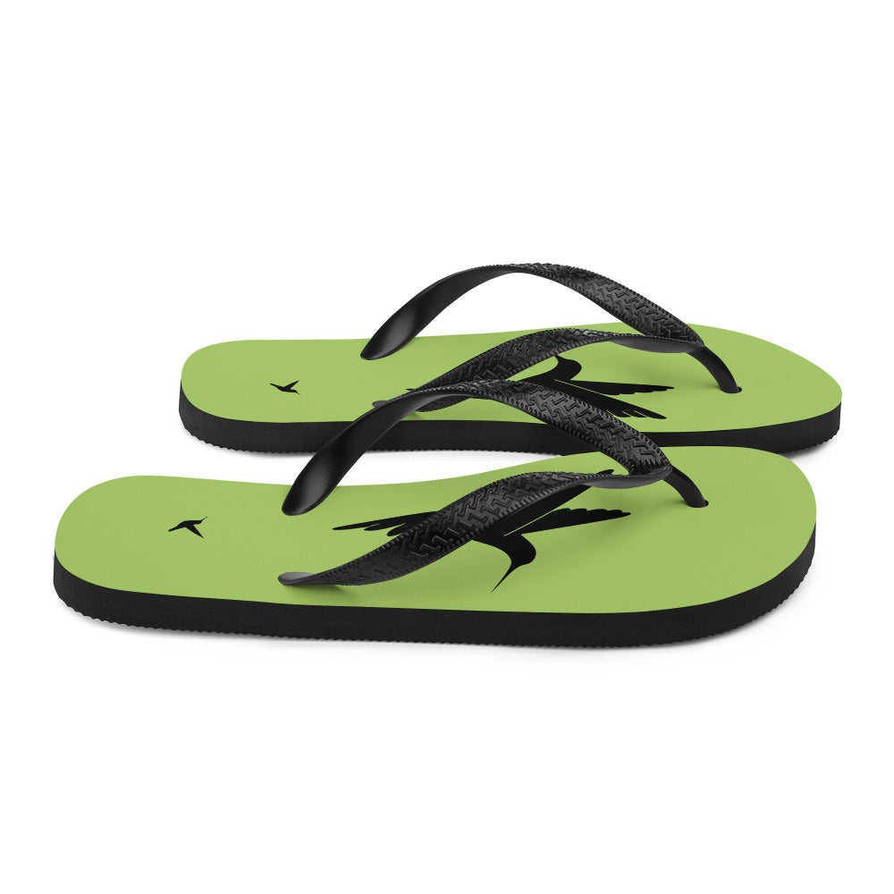 Bird Silhouette Flip-Flops - Hummingbird