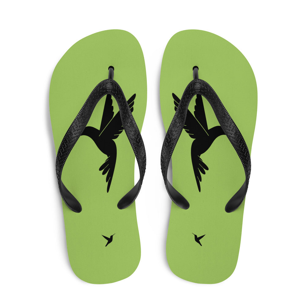 Bird Silhouette Flip-Flops - Hummingbird