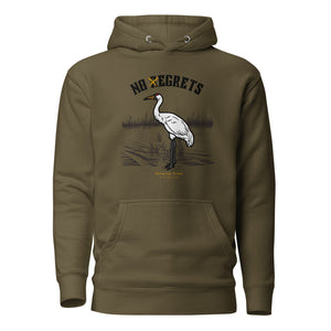 No rEgrets Whooping Crane Unisex Bird Hoodie