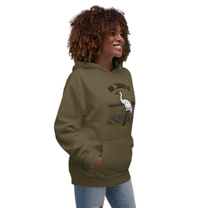 No rEgrets Whooping Crane Unisex Bird Hoodie