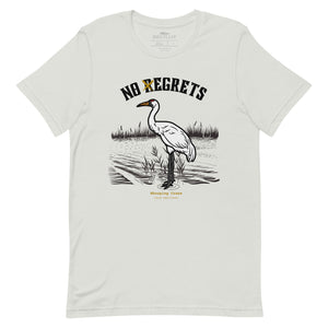 No rEgrets Whooping Crane Unisex Bird T-shirt