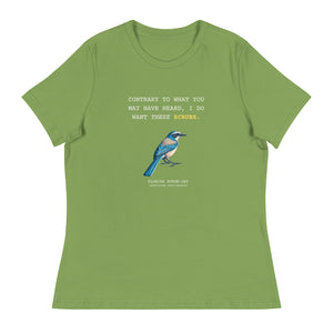 I Want These Scrubs Florida Scrub-Jay Women's Relaxed T-Shirt