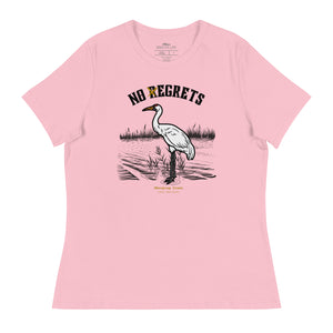 No rEgrets Whooping Crane Women's Relaxed Bird T-Shirt